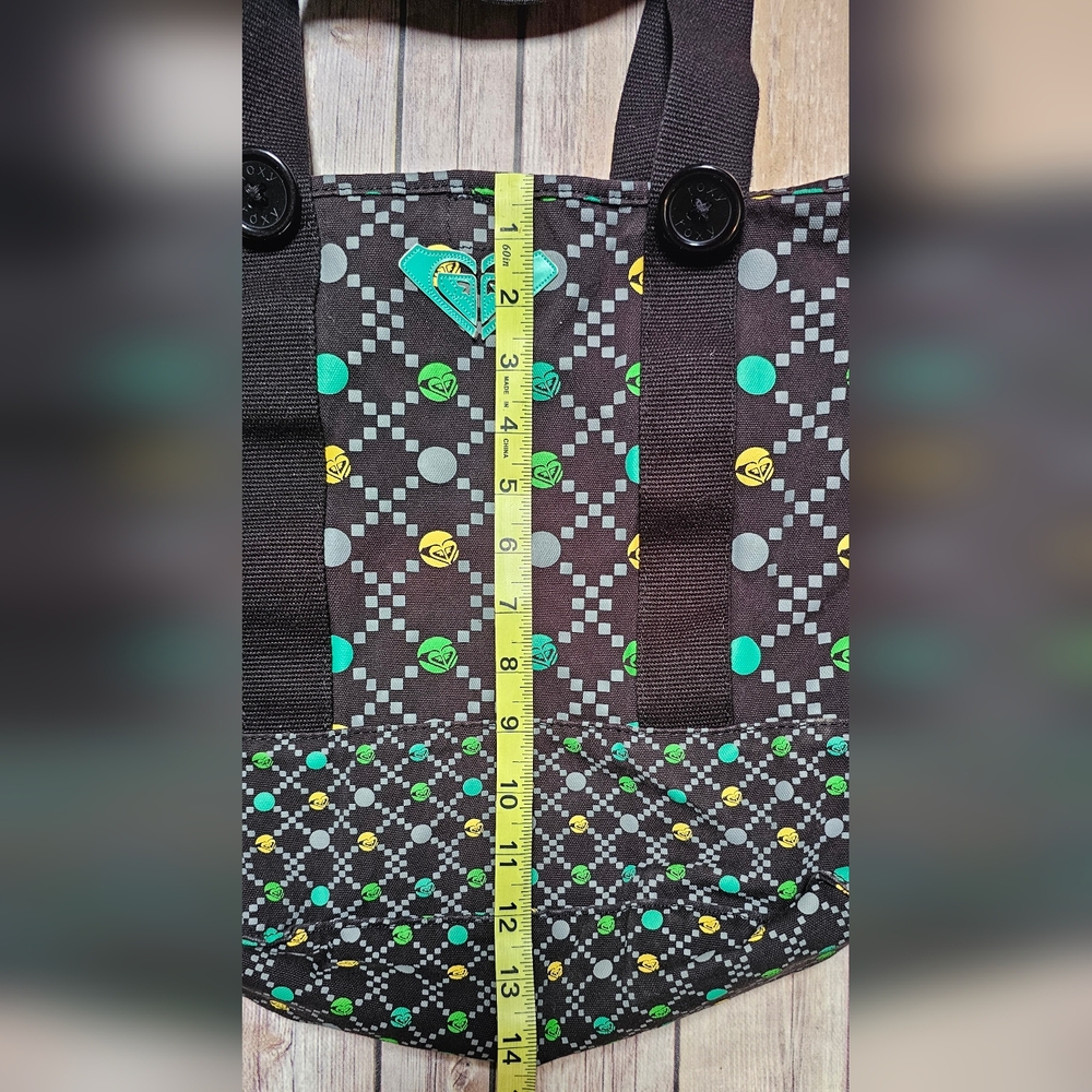 Roxy Black and Green Women's Tote Bag - Picture 6 of 8
